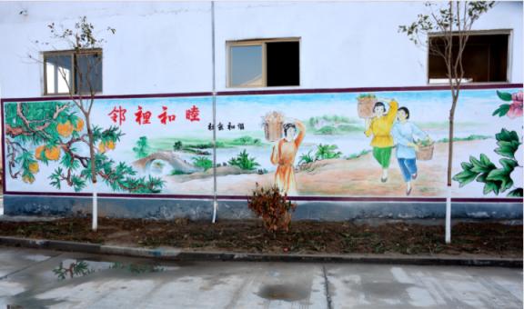 清镇乡镇文化墙 乡风文明焕发新活力